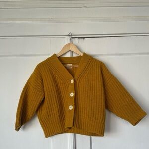 babaà cardigan no 19 mini in ochre